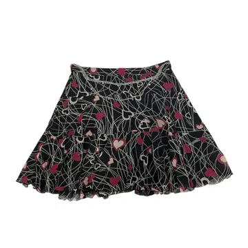 00s Hysteric Glamour 체인 장식 시어 스커트
