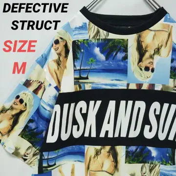 DEFECTIVE STRUCT 티셔츠 티셔츠 올 패턴 남성용 썸머 바다