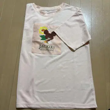 JACKIE THE BEAR SCHOOL 핑크 티셔츠 사이즈 L