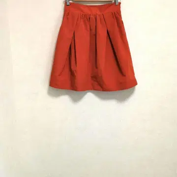 루카 레이디 랙 루카 오렌지 플레어 개더 A 라인 스커트 S