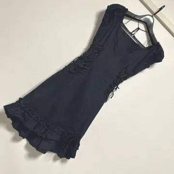 VictorianMaiden 비대칭 타이트 미니 원피스