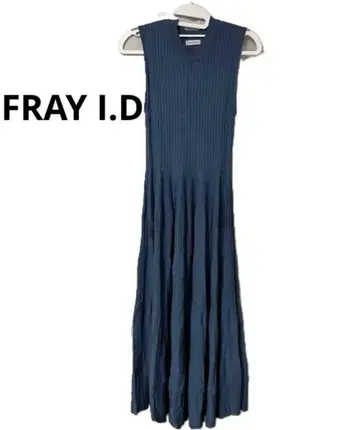 FRAY I.D 프레이 아이디 니트 롱 원피스 슬리브리스