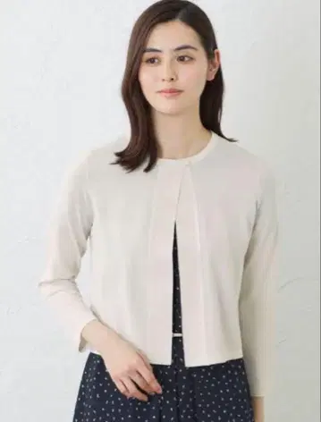 AMACA 브라이트 레이온 볼레로 이너 세트 라이트 그레이 아마카