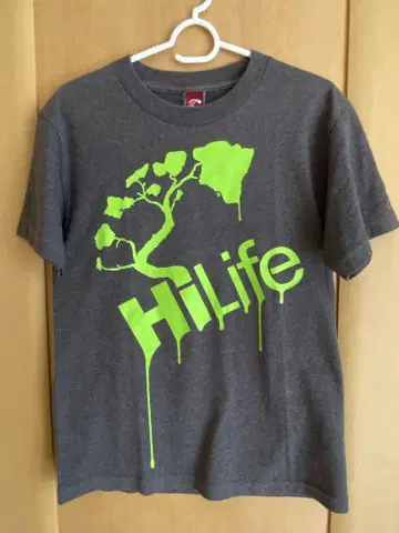 HiLife 그레이 티셔츠 네온 그린 US 사이즈