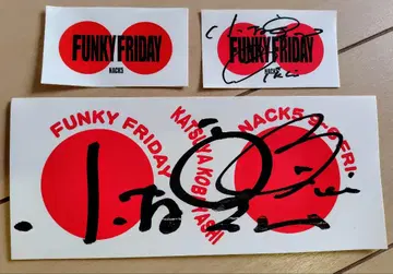 FUNKY FRIDAY 히노마루 스티커 3종 세트 팬 플라 NACK5