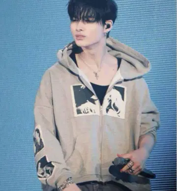 bastard 지퍼 후드티 니키 착용 S 사이즈