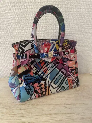save my bag 아메리칸 코믹스 패턴 핸드백
