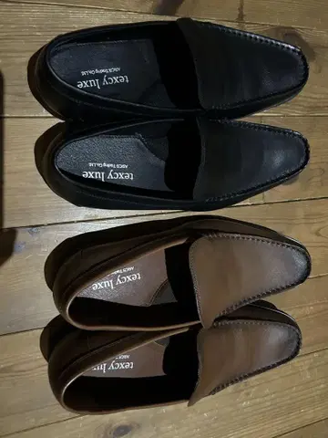 슬립온 신발 블랙 브라운 2켤레 세트