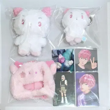 plave mmmm 밤비 BAMBY 봉제 인형 키링 모자 세트