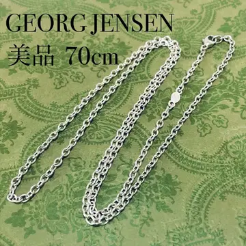 새상품급 GEORG JENSEN 롱 체인 실버 J256015