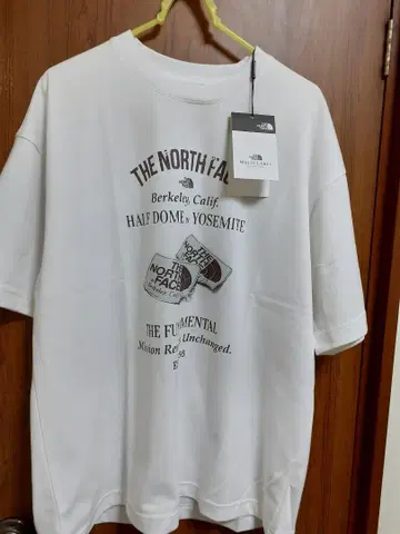 THE NORTH FACE 오버핏 티셔츠 L 화이트
