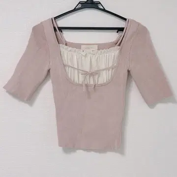 ANDMARY 앤드 마리 Mew frill tops Beige F
