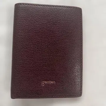 genten 프레스코 두겹 지갑 버건디