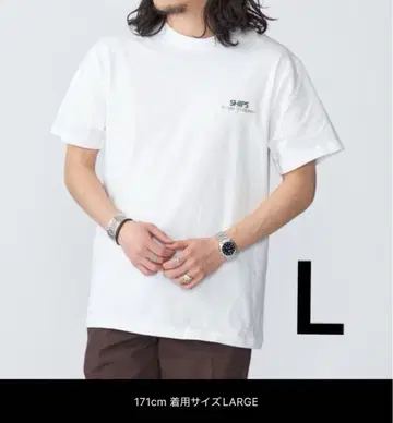 SHIPS: STYLISH STANDARD 로고 자수 티셔츠 화이트