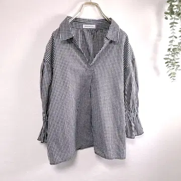 WEGO BROWNY 브라우니 셔츠 블라우스 M 체크 탑