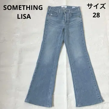SOMETHING LISA 부츠 컷 데님 28 NO.SKY31