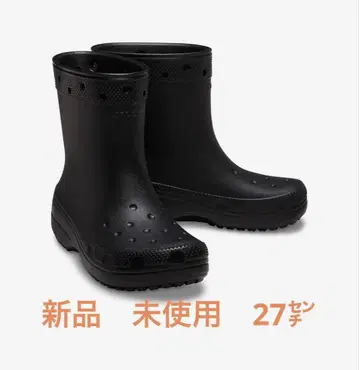 크록스 클래식 레인 부츠 블랙 M9/W11