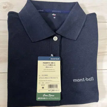 mont-bell 코아 스팬 폴로 셔츠 M 네이비