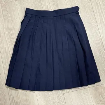 CONOMI 코노미 플리츠 스커트 네이비