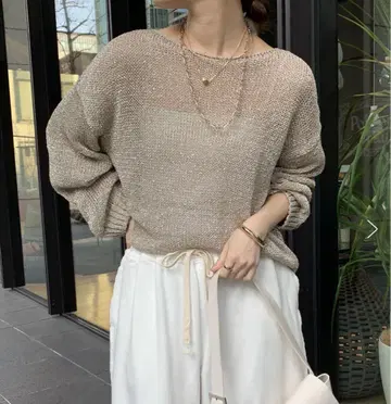 [WEB 한정판] 라메 바늘 빼기 풀오버