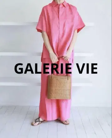 GALERIE VIE 린넨 포플린 오버 사이즈 셔츠