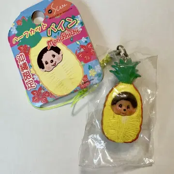 몬치치 오키나와 한정판 하프 컷 파인 스트랩 Monchhichi