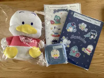 하피단부이 제일복권 오리 페클 봉제 인형 파우치 클리어 파일 2권