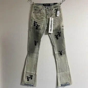 valabasas 플레어 패치 데님