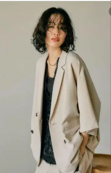 새상품 렙심 린넨 크루즈 5부 소매 자켓 베이지 인기