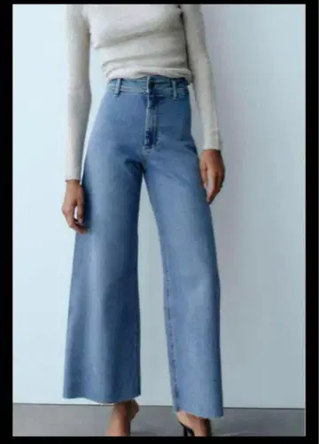 자라 ZARA ZW MARINE STRAIGHT 하이 웨스트 데님