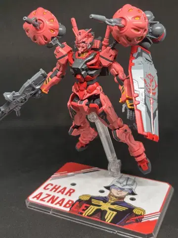 HG 1/144 빨간색 건담 프라모델 완성품