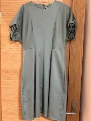 LE STREGHE 반팔 그린 A 라인 원피스 size:38