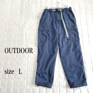 OUTDOOR 아웃도어 사이즈 L 카고 팬츠 다크 블루 남성용