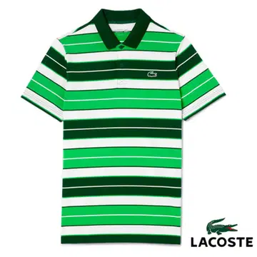 미사용 새상품 LACOSTE 멀티 보더 울트라 드라이 피케 셔츠