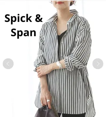 spick and span 스트라이프 긴팔 셔츠 봄/여름
