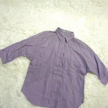 다마 컬렉션 긴팔 셔츠(XL) 비익 버튼 핀스트라이프 빅 사이즈