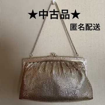 중고품 파티 백 포멀 백 실버 가마구치