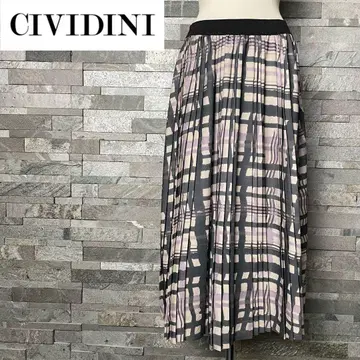 CIVIDINI 치비디니 플리츠 롱 스커트 이탈리아제 42