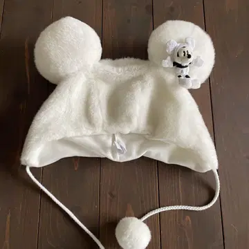 디즈니 미키 팬 캡 화이트 컬러
