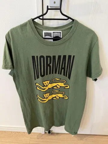 NORMAN 티셔츠 S 올리브 그린