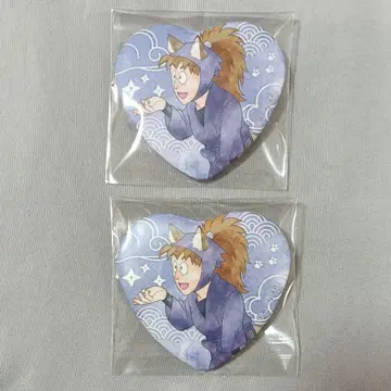 닌자 타마 란타로 하치야 사부로 난자 타운 캔뱃지 2개 세트