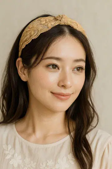 머리띠 레이스 어른 내추럴 고급 내추럴 무드
