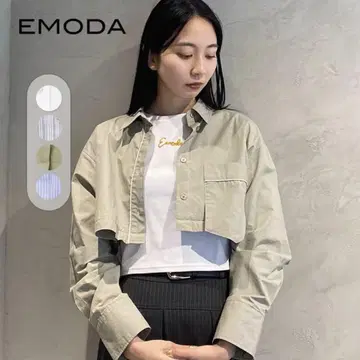 emoda 2way 긴팔 셔츠 포켓 부착
