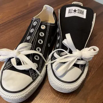 CONVERSE ALL STAR 블랙 로우 컷 23.5cm