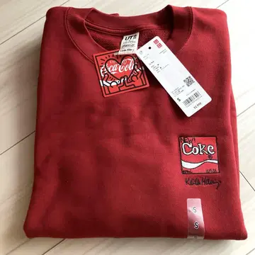 유니클로 키이스 헤링 X 코카콜라 스웨트 셔츠 S UNIQLO