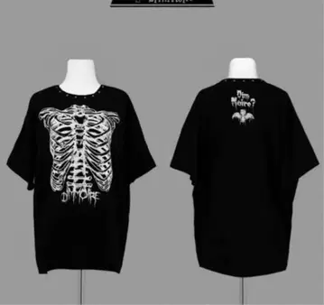 DimMoire 피어싱 늑골 BIG T 블랙