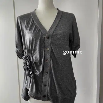 컨디션 최상 gomme 밴딩 변형 아지메 가디건 가디건 마키 히로시게