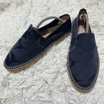Gaimo 에스파드리유 카모 패턴 슬립온 42 네이비 리조트 썸머