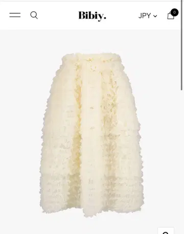 bibiy DARLENE SHUSHU SKIRT 샤샤 스커트 아이보리