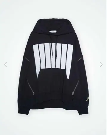 FACETASM 7 BARS ZIPPER HOODIE 블랙